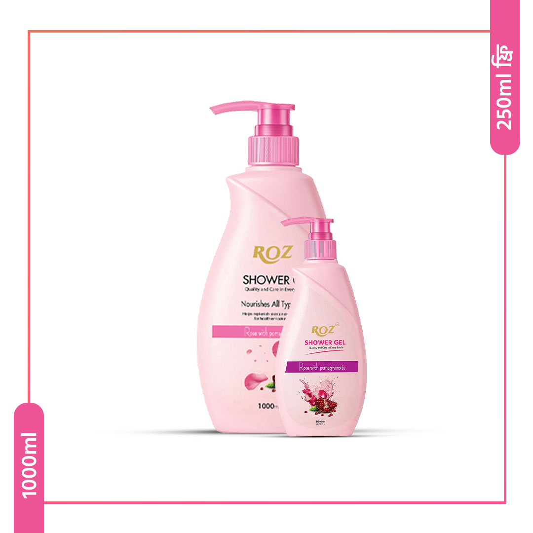 Pearl with Goat Milk + Rose With P. (250ml) Combo Pack Showergel